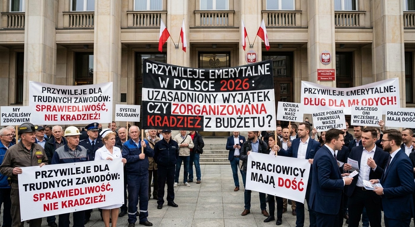 Przywileje Emerytalne w Polsce 2026: Uzasadniony Wyjątek czy Zorganizowana Kradzież z Budżetu?