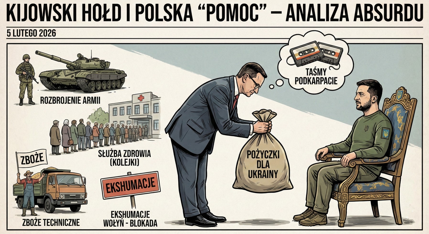 HARACZ ZA MILCZENIE: Czy miliardy dla Ukrainy to okup za taśmy z Podkarpacia?