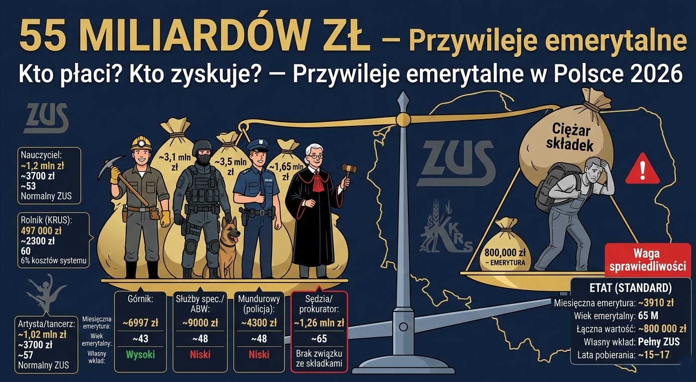 Jak Okraść Społeczeństwo na Własną Emeryturę – Przewodnik po Polskich Przywilejach