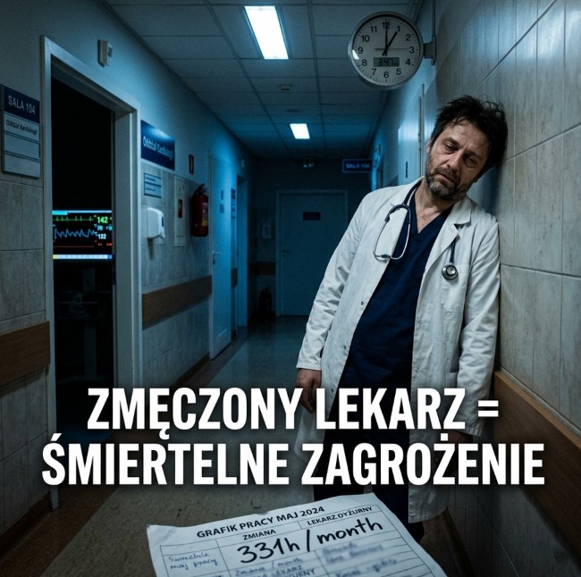 Co grozi lekarzowi pracującemu bez odpoczynku? 250 mld zł rocznie, systemowa sepsa i patologia, która zabija pacjentów
