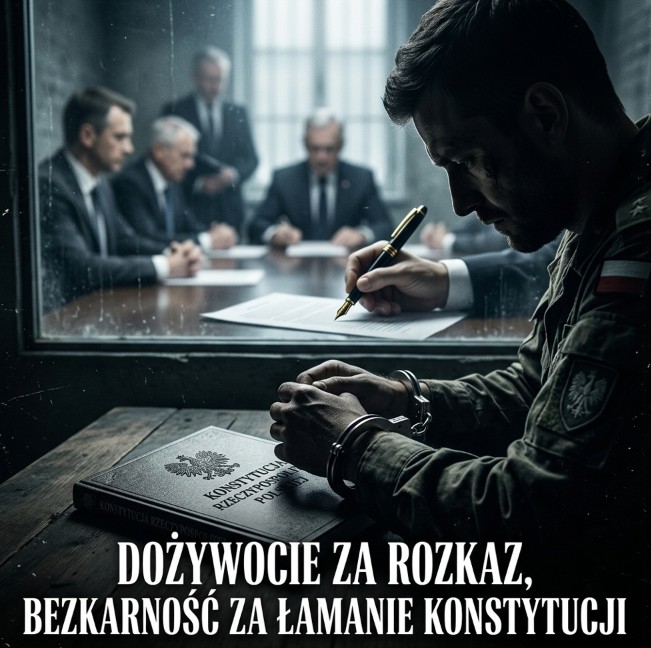 Dożywocie za rozkaz, bezkarność za łamanie Konstytucji: czy rząd buduje sobie gwardię przyboczną na wypadek wojny?